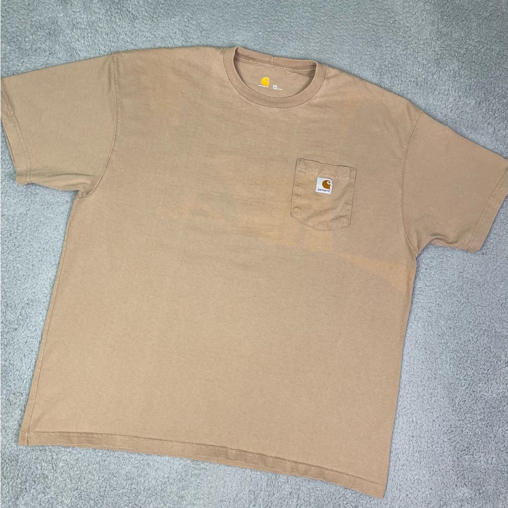 Carhartt Men's Tan Pocket T-Shirt